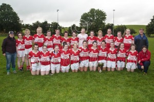 Donaghmoyne Ladies Under 16 Panel winners of the Under 16 League 2013