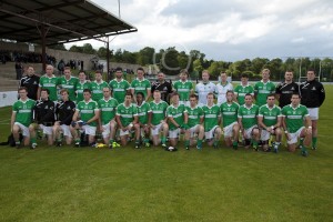 Our senior footballers before Saturday's SFC win over Doohamlet