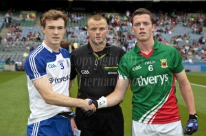 Our own Kevin Loughran (Monaghan captain) before the start of Sunday's All-Ireland MFC final against Mayo.